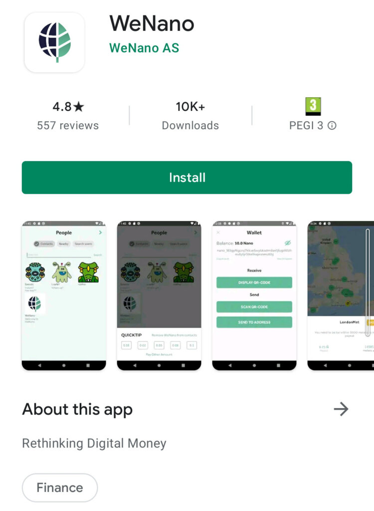 WeNano App on Google Play